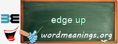 WordMeaning blackboard for edge up